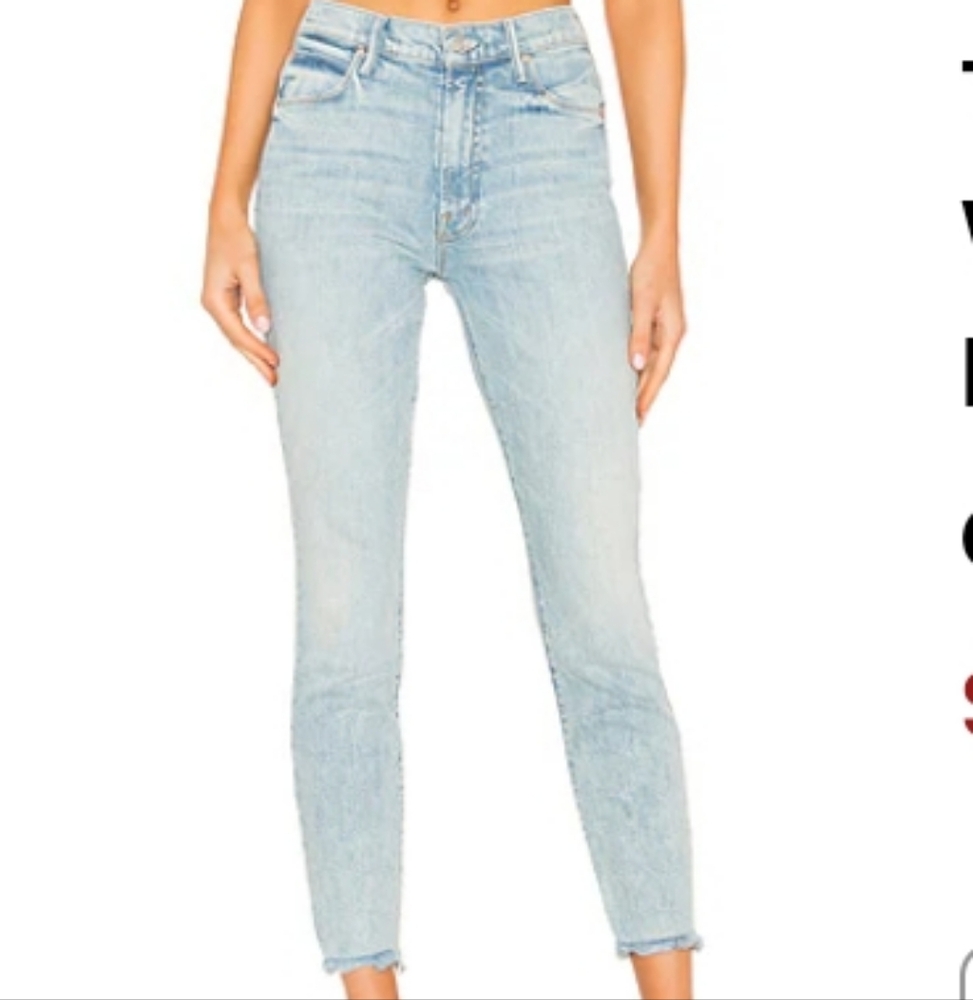 MOTHER The Stunner Ankle Chew in Walking On water jeans size 32!